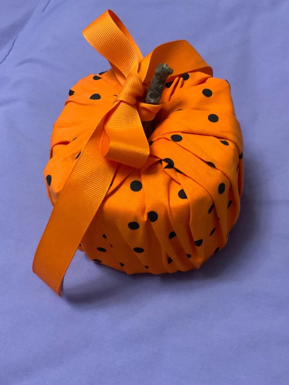 New Handmade fabric pumpkin decor